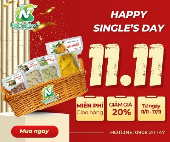 Ngọc Thơm Foods ưu đãi 11/11: Giảm sốc 20% các món ăn bạn yêu thích