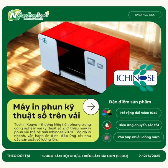 NGỌC THƠM & TOSHIN KOGYO CO., LTD TRÂN TRỌNG KÍNH MỜI QUÝ KHÁCH HÀNG THAM QUAN TRIỂN LÃM QUỐC TẾ NGÀNH DỆT MAY VIỆT NAM 2025