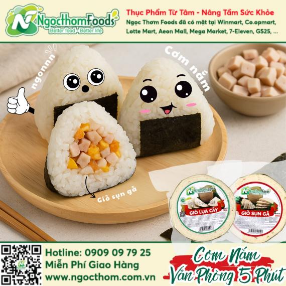 Cơm nắm văn phòng – Chuẩn Nhật, dễ làm, ăn ngonnn