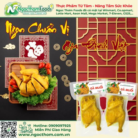 Gà Muối Ngọc Thơm Foods Thơm Ngon Chuẩn Vị Gia Đình Việt