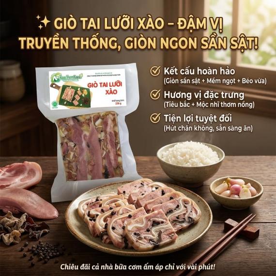 GIÒ TAI LƯỠI XÀO – ĐẬM VỊ TRUYỀN THỐNG, GIÒN NGON SẦN SẬT