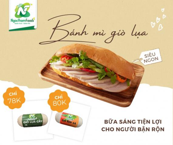 Bánh mì giò lụa Bữa sáng tiện lợi dành cho người bận rộn