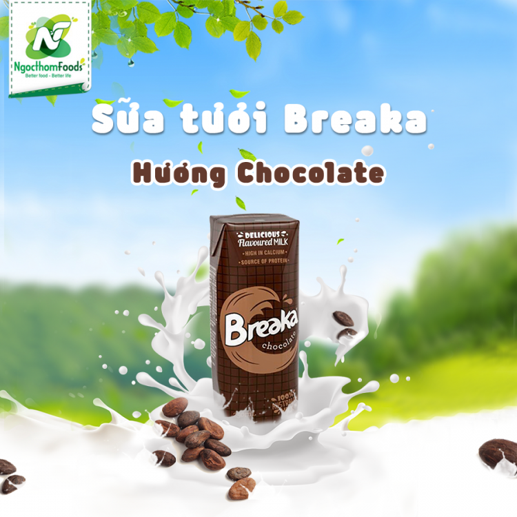 Breaka Chocolate 100% Australia Milk 250ml