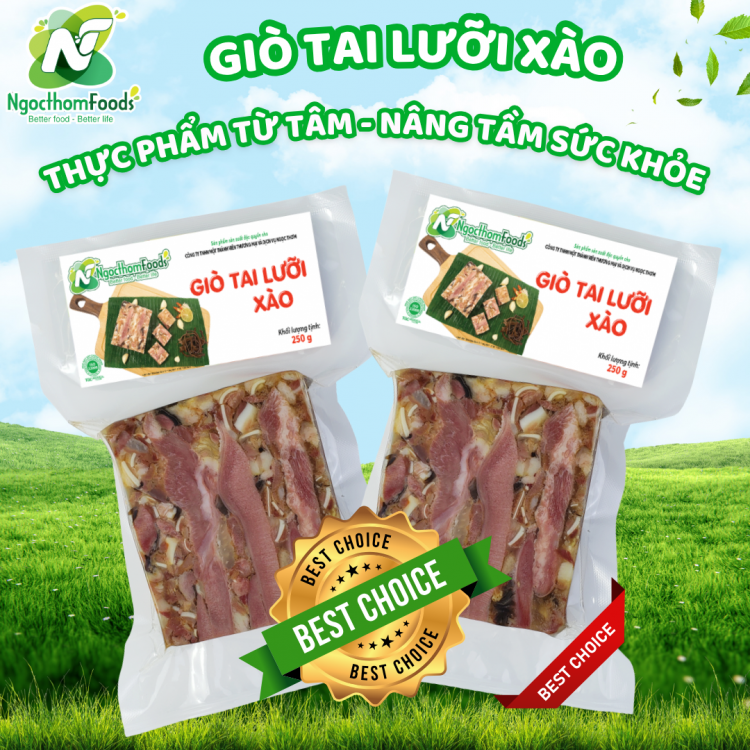 Giò Tai Lưỡi Xào 250g
