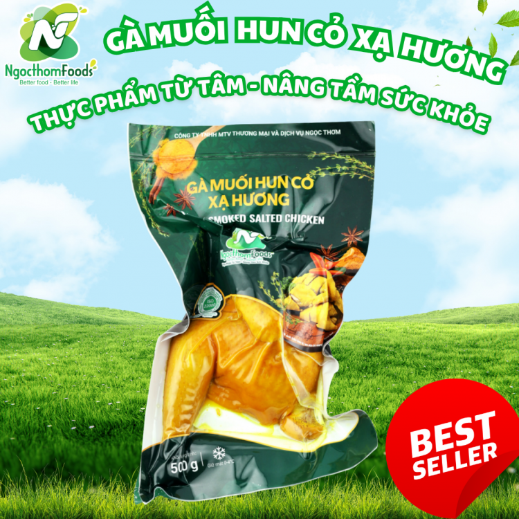 Gà Muối Hun Cỏ Xạ Hương Ngọc Thơm 500g